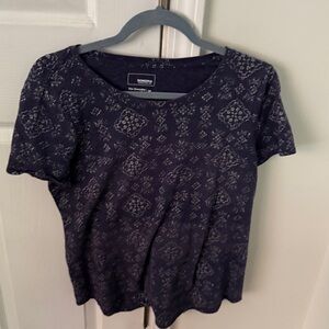 Sonoma Dark Blue Geometric Tee